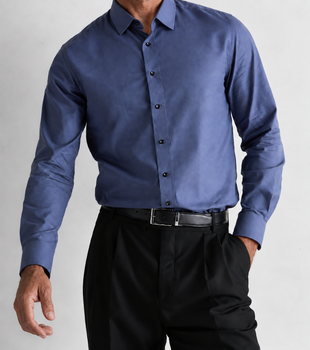 Organic Cotton Cashmere Magnetic Dress Shirt - Magnetic Closure