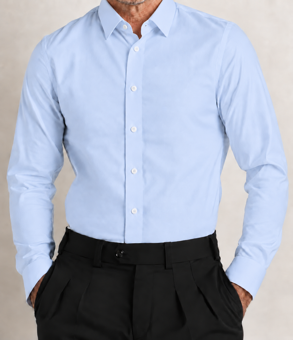Organic Cotton Royal Oxford Non-Iron Dress Shirt - Magnetic Closure